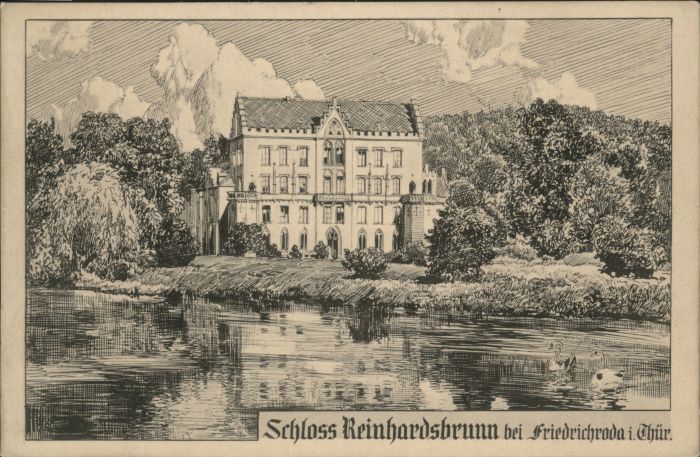 Friedrichroda Schloss Reinhardsbrunn Schwan