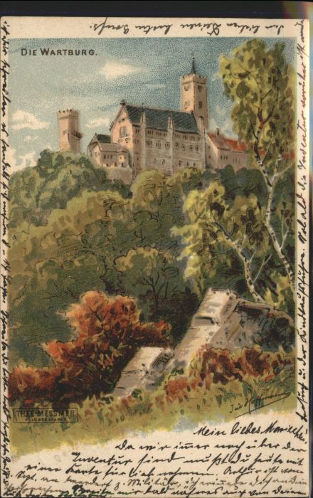 Wartburg Burg EISENACH Kuenstler Hoffmann