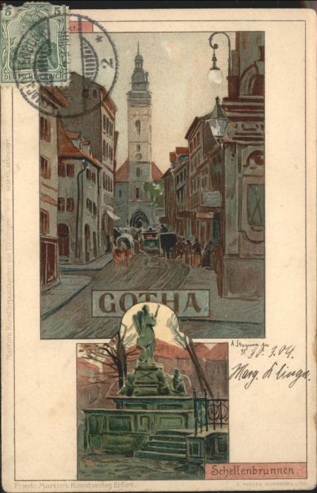 Gotha Thueringen Schellenbrunnen