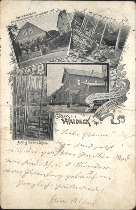 Waldeck Stadtroda Hochwaldgrotte Oberförstrei