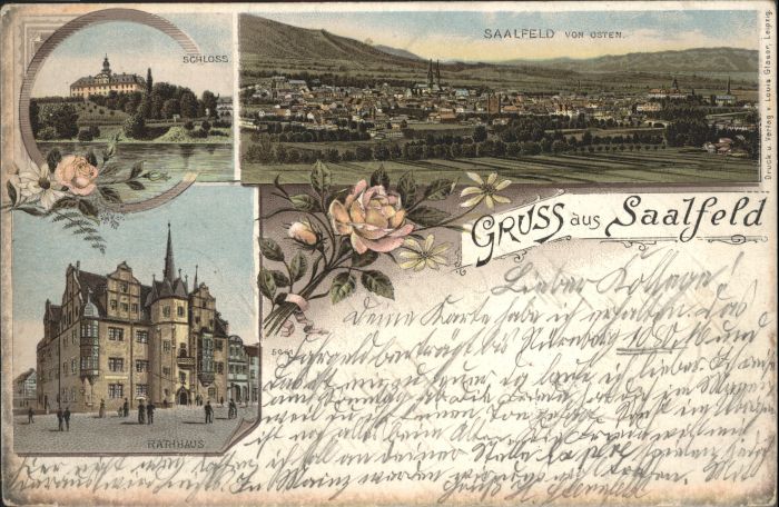 Saalfeld Saale Schloss Rathaus