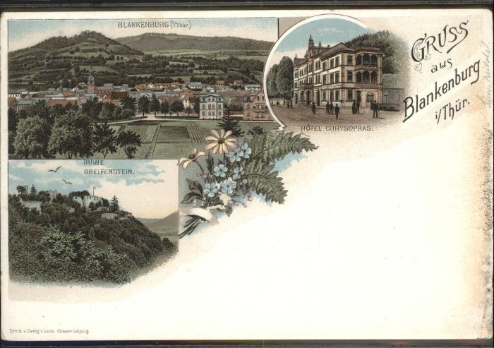 Blankenburg Thueringen Ruine Greifenstein Hotel Chrysopras