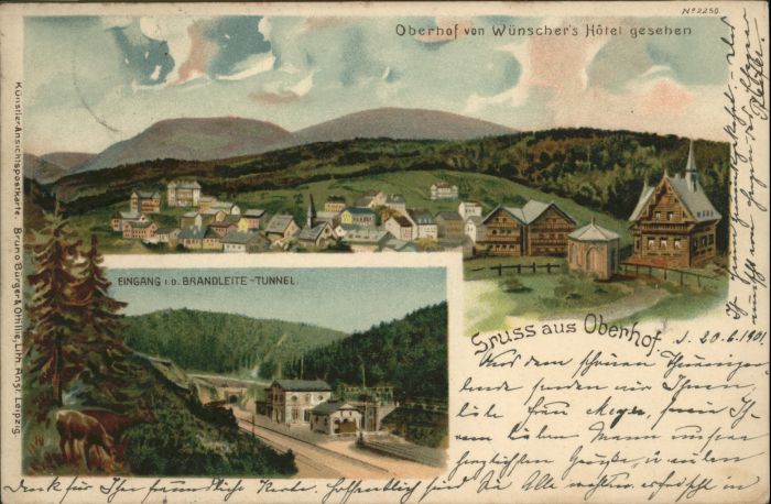 Oberhof Thueringen Brandseite Tunnel