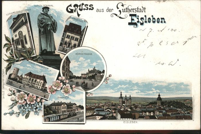 Eisleben Königstrasse Luther Denkmal Geburtshaus