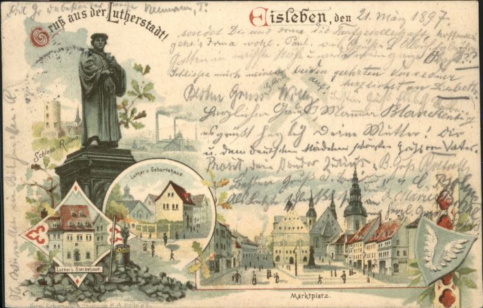 Eisleben Luther Geburtshaus Marktplatz