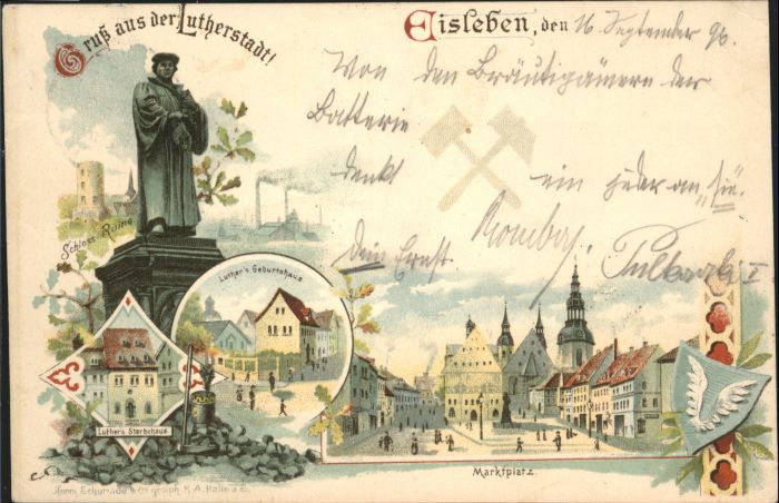Eisleben Luther Geburtshaus Sterbehaus Marktplat