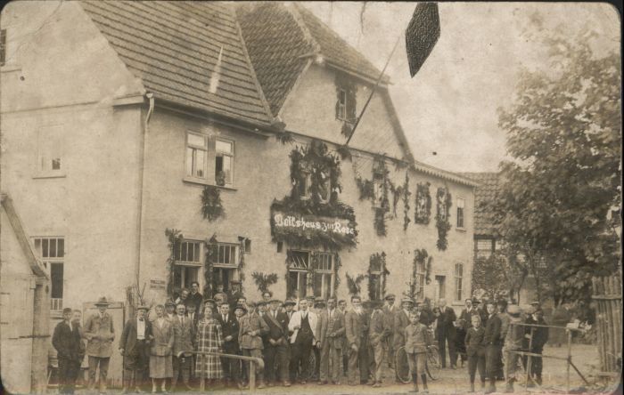 Gotha Thueringen [Handschriftlich] Gasthaus Zur Rose