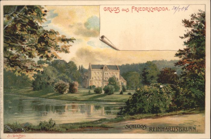 Friedrichroda Schloss Reinhardsbrunn Künstler Erwin S