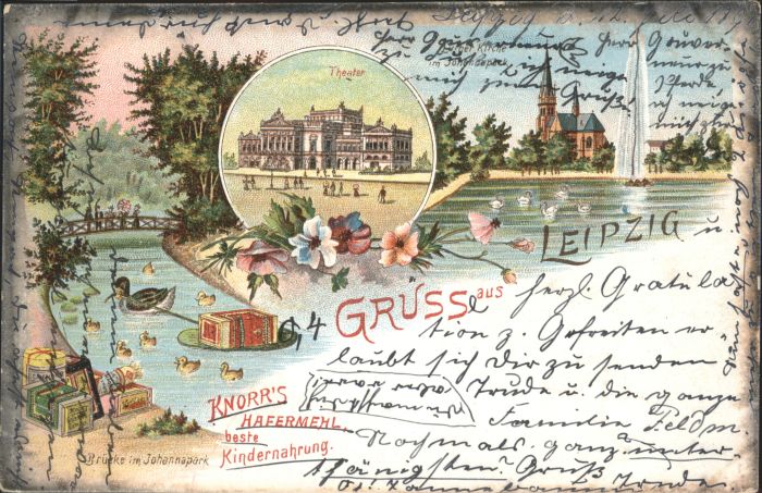 Leipzig Theater Ente Brücke im Johannapark