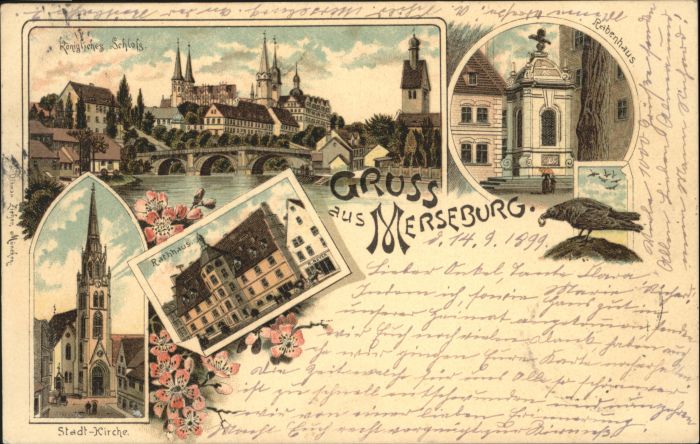 Merseburg Saale Schloss Rathaus Kirche