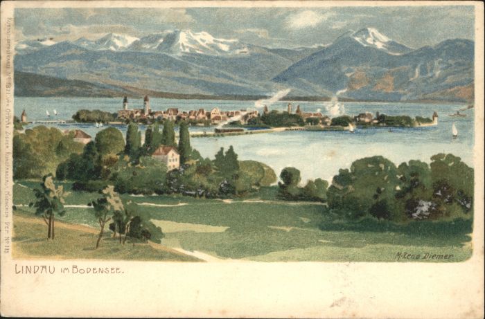 Diemer Zeno Litho Kuenstler M.-Zeno Diemer