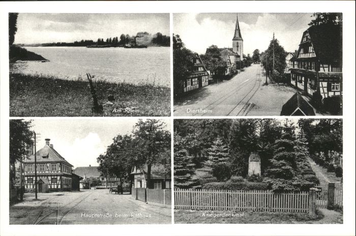 Diersheim Kriegerdenkmal Hauptstrasse Rathaus