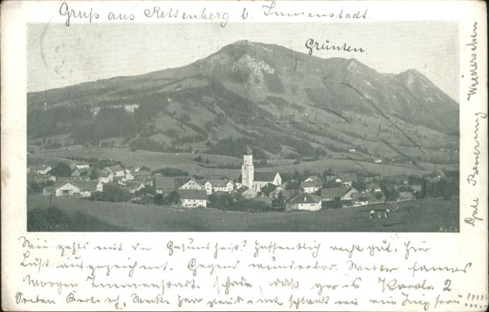 Rettenberg Oberallgaeu [Stempelabschlag] Grünten