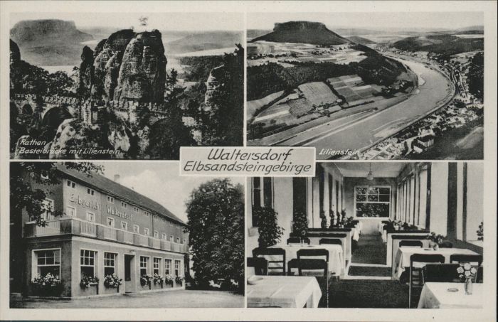 Waltersdorf Sachsen Elbsandsteingebirge Gasthof Erbgericht