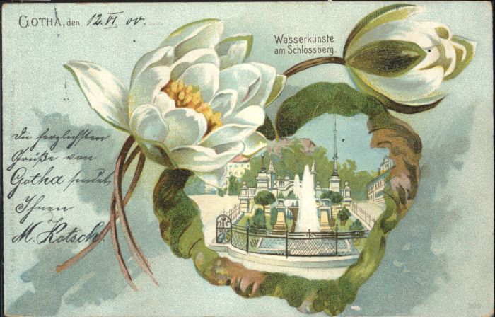 Gotha Thueringen Wasserkünste Schlossberg Blumen