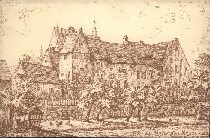 Meissen Elbe Sachsen Schule