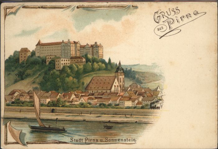 Pirna Elbe Sachsen Sonnenstein