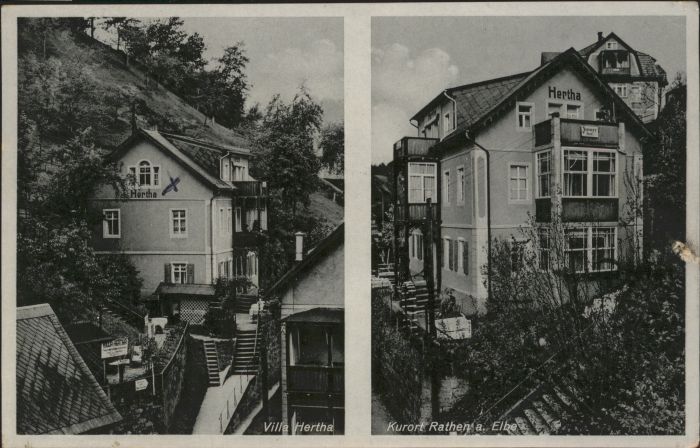 Rathen Saechsische Schweiz Villa Hertha