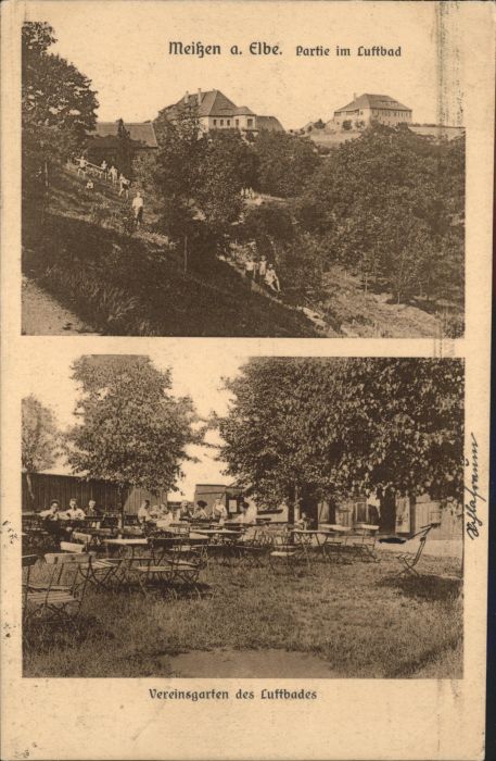 Meissen Elbe Sachsen Vereinsgarten