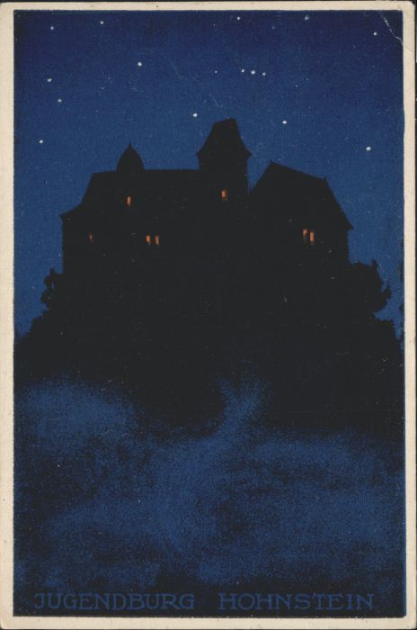 Hohnstein Jugendburg Kuenstler Ad. Schorisch Steinzeichnung