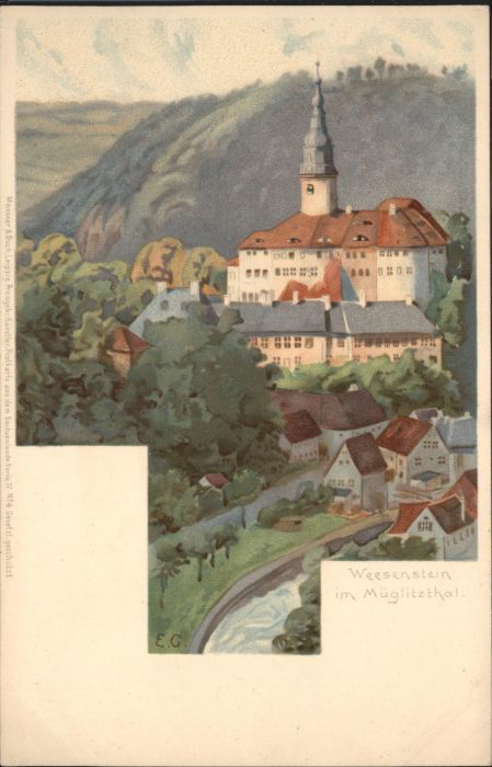 Weesenstein Künstler E. G.