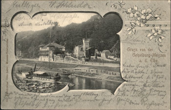 Meissen Elbe Sachsen Geipelburg