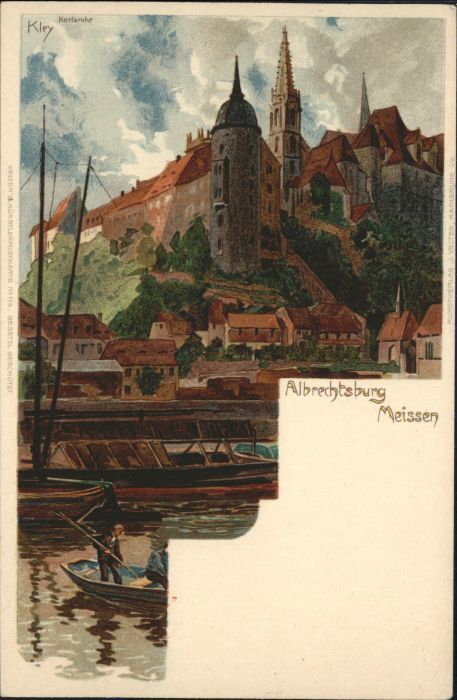 Meissen Elbe Sachsen Albrechtsburg Künstler Kley