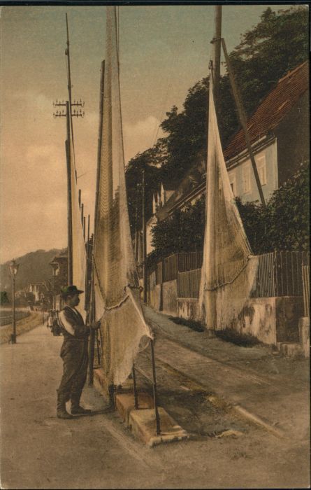 Meissen Elbe Sachsen Alt Meissen Fischerhäuser