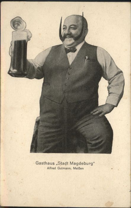 Meissen Elbe Sachsen Gasthaus Stadt Magdeburg Bierkrug