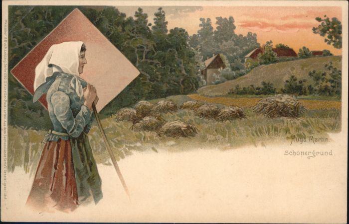 Claussnitz Künstler Hugo Martin Tracht