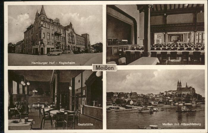 Meissen Elbe Sachsen Hamburger Hof Keglerheim Gaststätte Alb