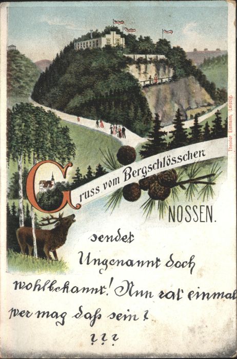 Nossen Bergschloss Schwarz-Weiss-Rot