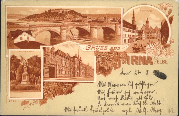 Pirna Elbe Sachsen Marktplatz