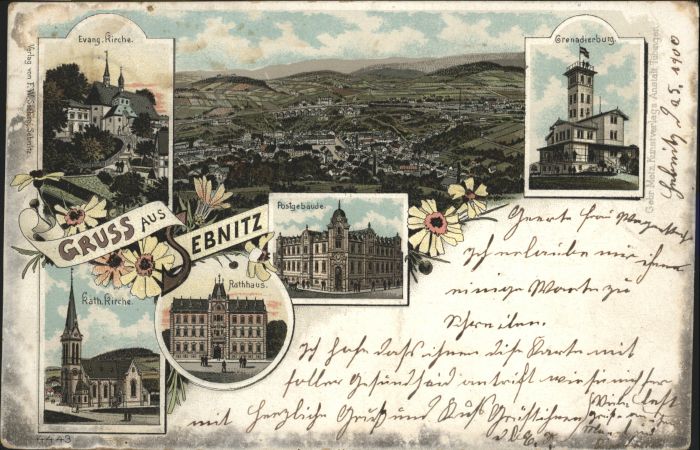 Sebnitz Kirche Postgebäude Kirche Rathaus Grena