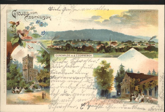 Czorneboh Cunewalde Aussichtsturm Bergwirtschaft