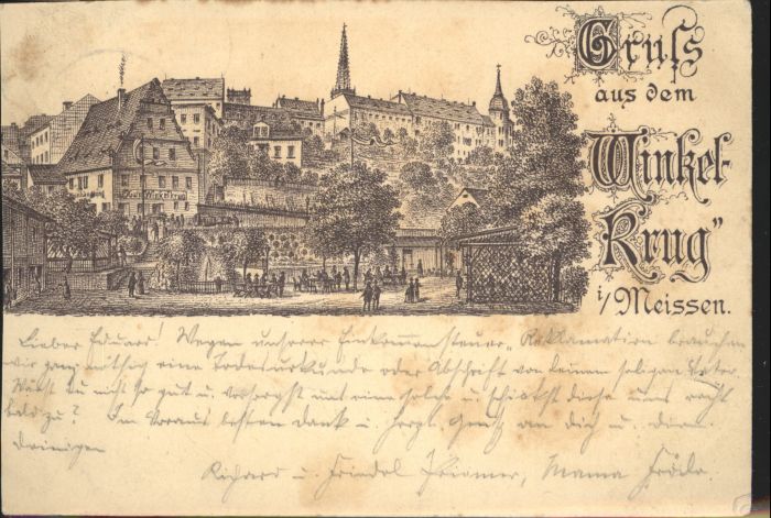 Meissen Elbe Sachsen Winkelkrug