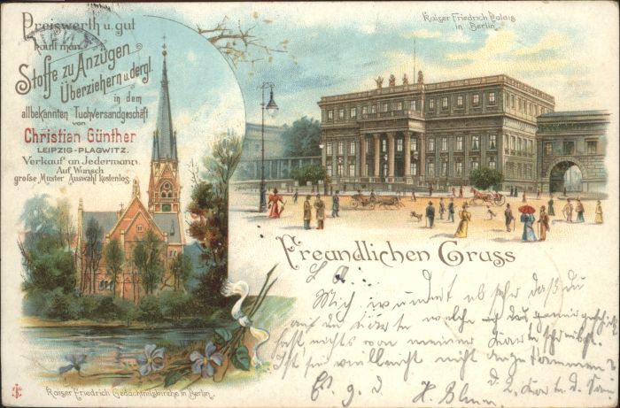 Leipzig Kaiser Friedrich Gedächtniss #i  Kutsch