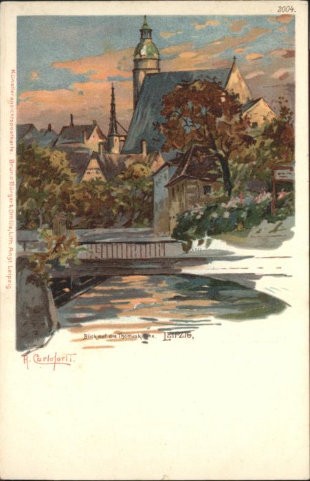 LEIPZIG Sachsen Thomas Kirche Kuenstler R Carloforti