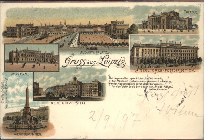 Leipzig Theater Postdirection Museum Universitä