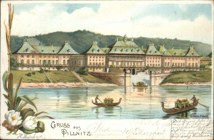 Pillnitz Schloss Boot Blume