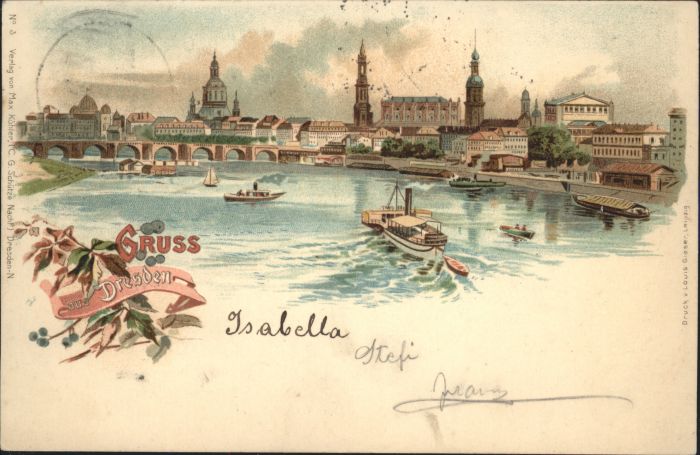 Dresden Brücke Schiff