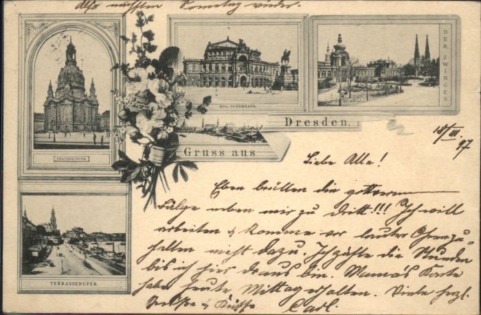 Dresden Zwienger Frauen Kirche Opernhaus