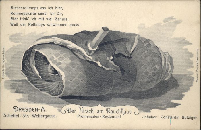 Dresden Hirsch am Rauchfang