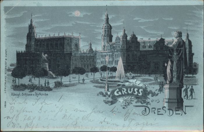 Dresden Schloss Hof Kirche