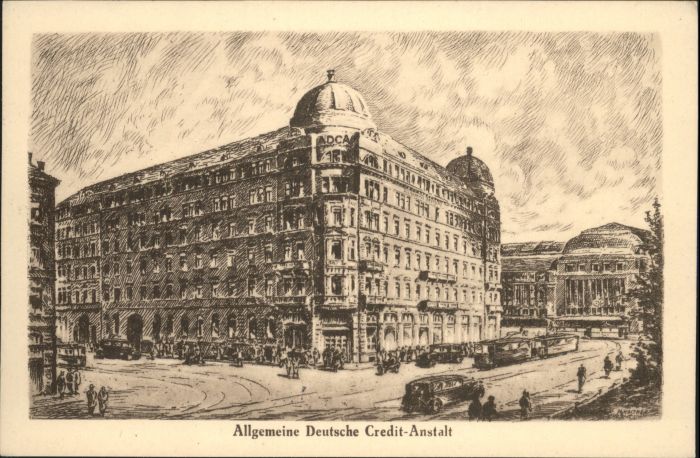 LEIPZIG Sachsen Deutsche Credit Anstalt Strassenbahn