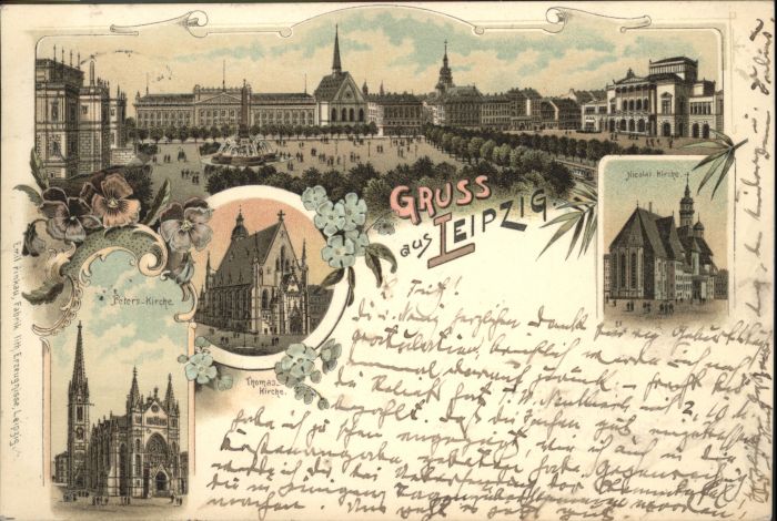 Leipzig Peters Kirche  Thomas Kirche  Nicolai K
