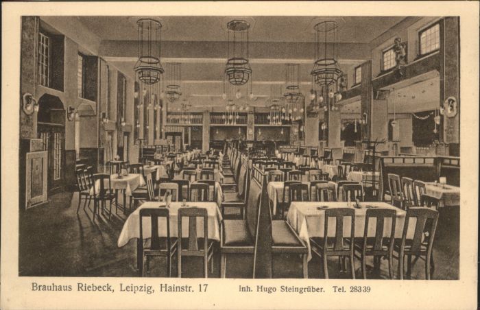 LEIPZIG Sachsen Brauhaus Riebeck