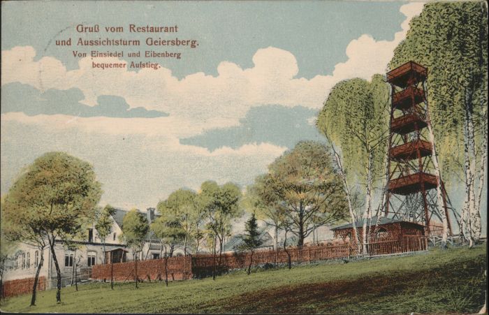 Einsiedel Chemnitz Restaurant Aussichtsturm Geiersberg