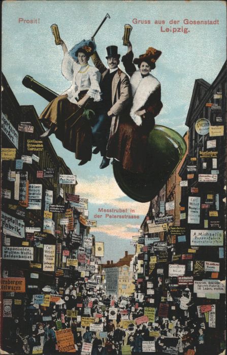 Leipzig Messtrubel Peterstrasse