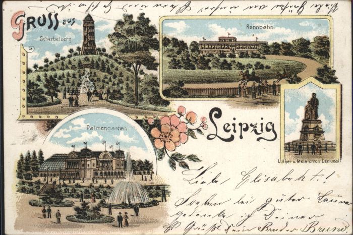 Leipzig Rennbahn Luther Denkmal Palmengarten Sc